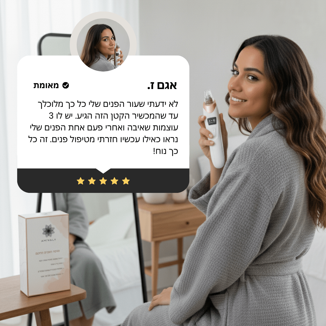 מנקה הפנים החכם מבית AMIVALY