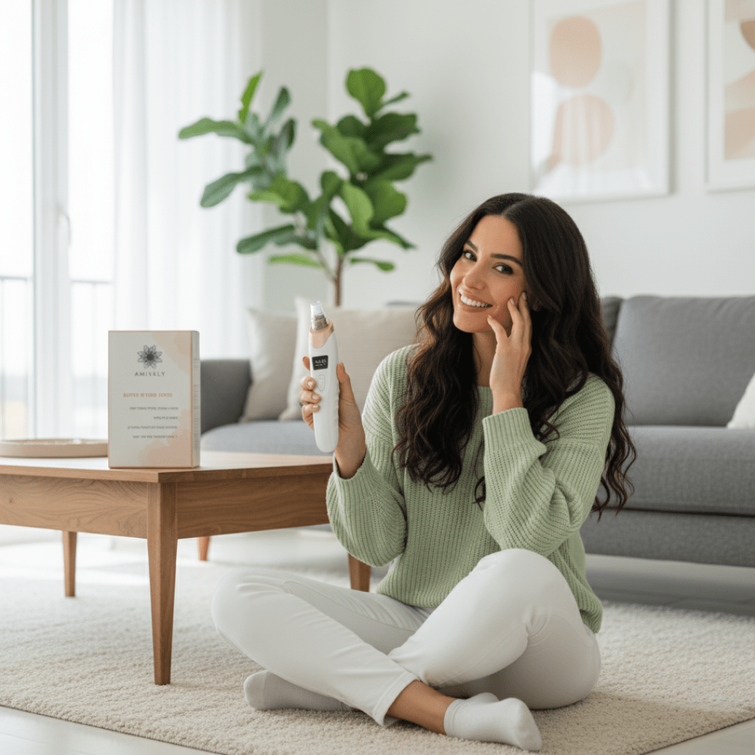 מנקה הפנים החכם מבית AMIVALY