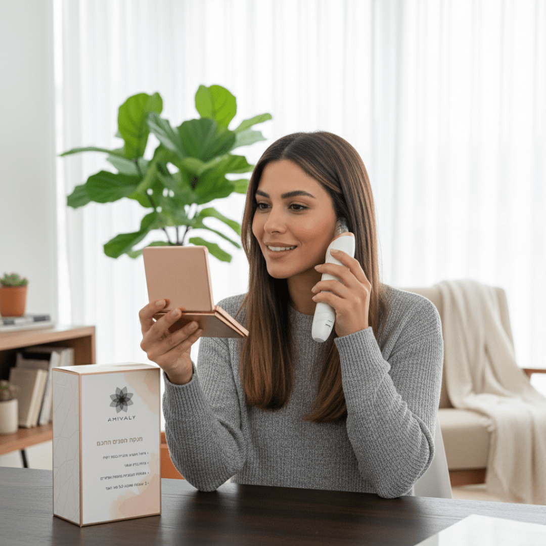מנקה הפנים החכם מבית AMIVALY
