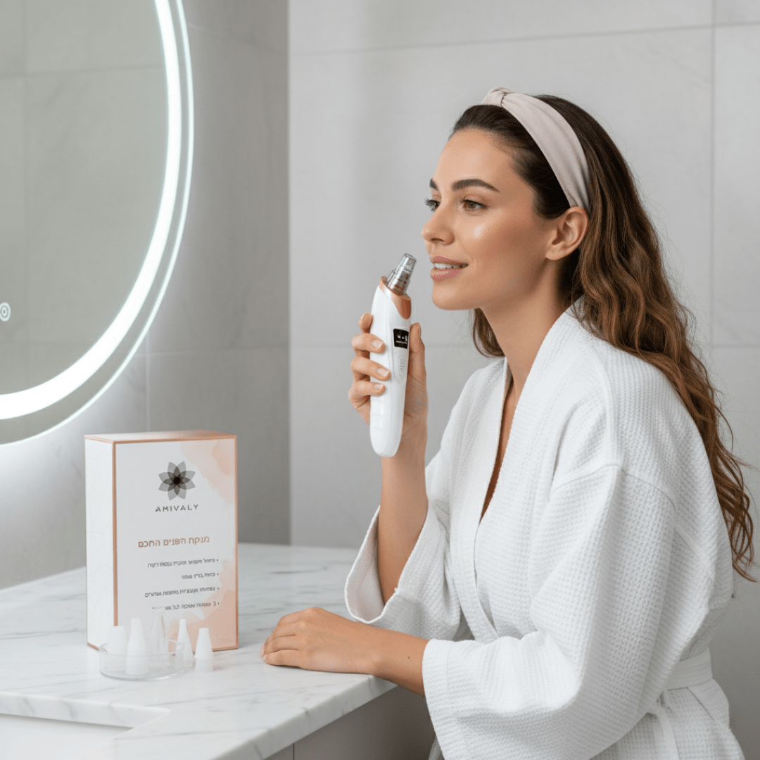 מנקה הפנים החכם מבית AMIVALY