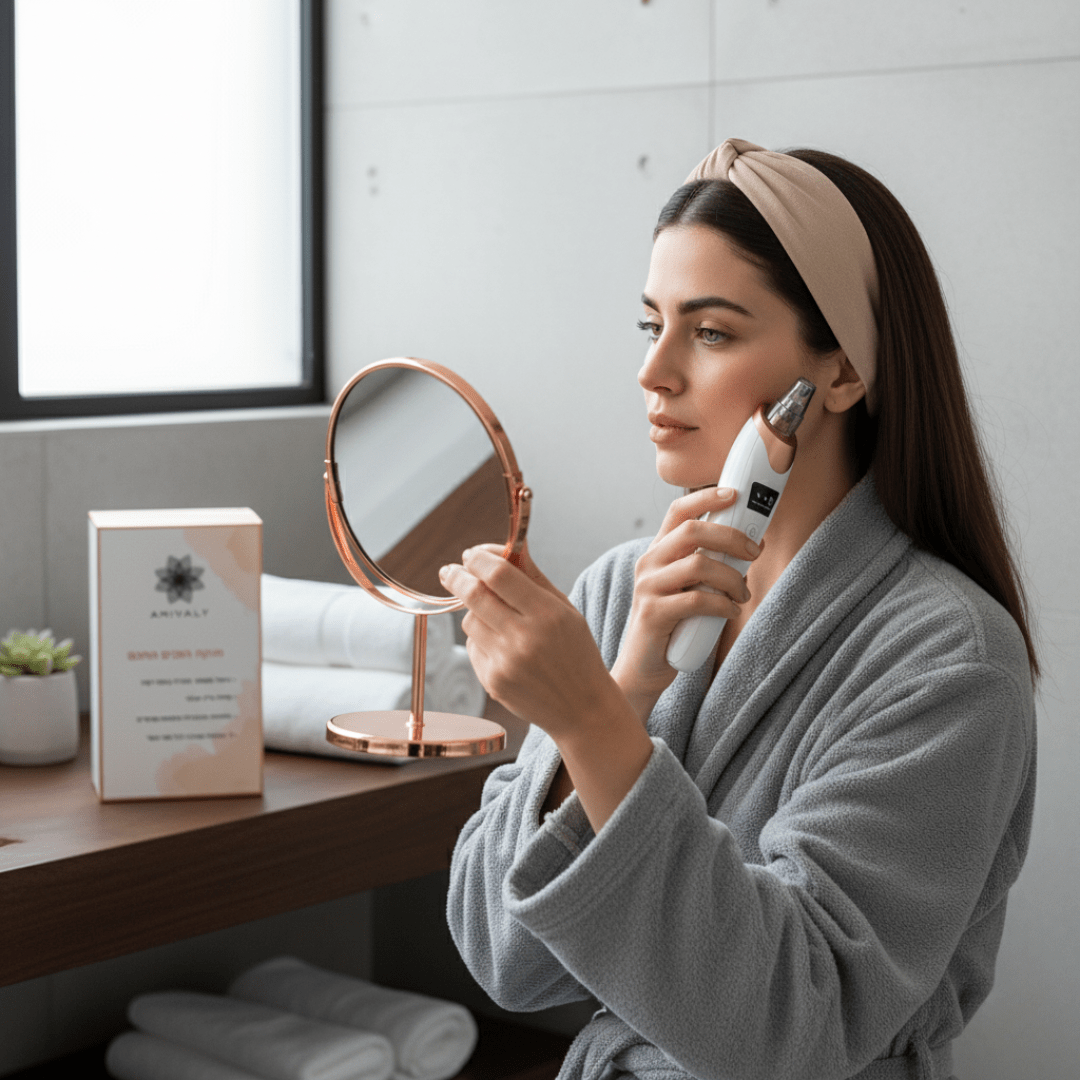 מנקה הפנים החכם מבית AMIVALY