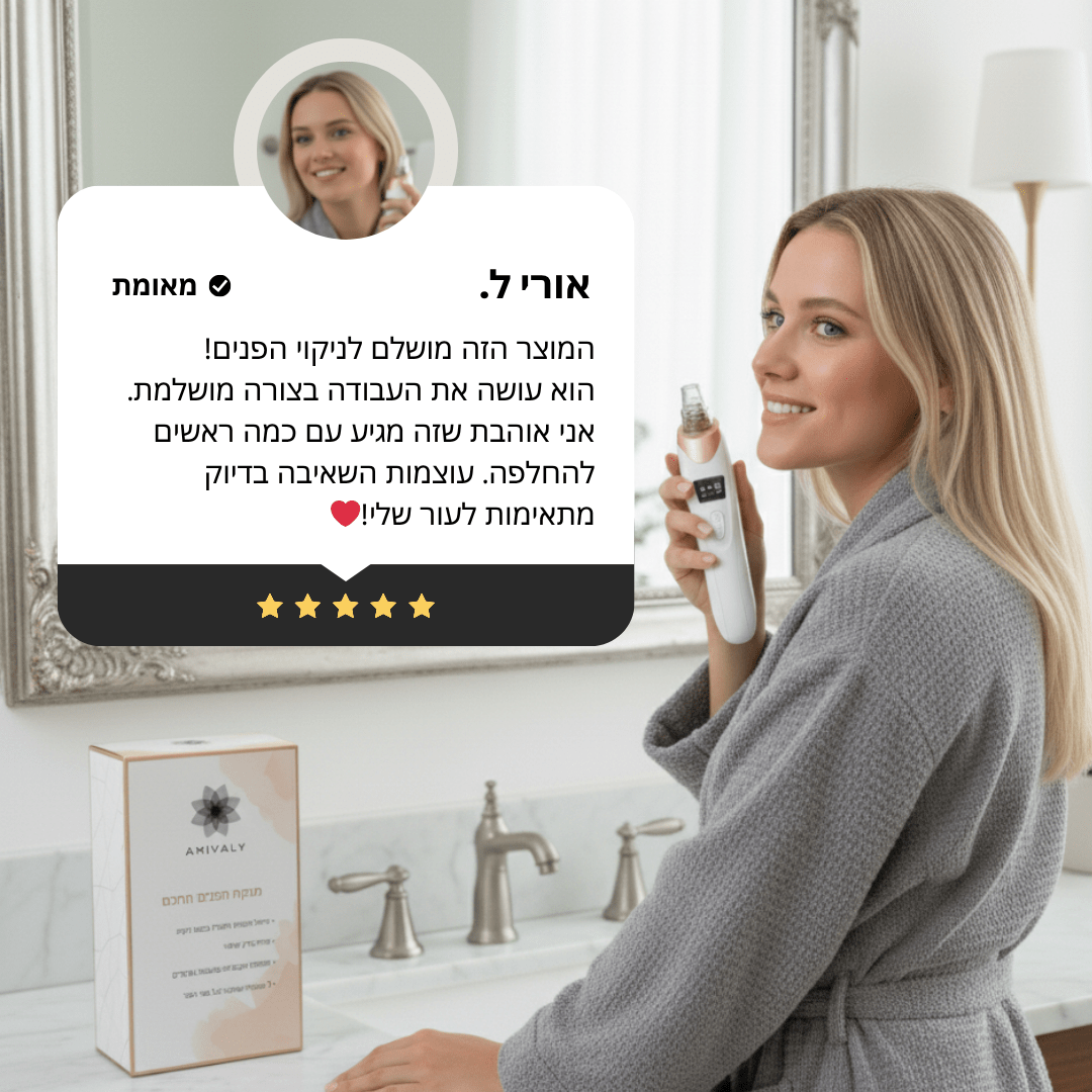 מנקה הפנים החכם מבית AMIVALY